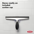 thumbnail image 3 of OXO Raclette en Acier Inoxydable Good Grips pour Carreaux, Miroirs et Douches, Noir, 3 of 5