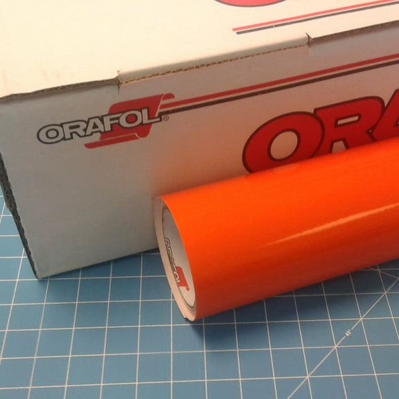 Light Orange 12" x 10 Ft Roll of Glossy Oracal 651 Vinyl for Craft Cutters and Vinyl Sign Cutters