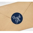 thumbnail image 4 of Darling Souvenir Personalized 1.6 Inches Round Navy Blue DIY Heart Calligraphy Thank You Stickers-45 Pcs, 4 of 4