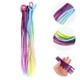 thumbnail image 3 of BRIGHTFUFU 10 extensiones de cola de caballo para niñas, extensiones de cabello largo de colores, decoración para el cabello., 3 of 7
