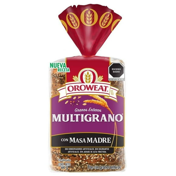 Pan integral Oroweat multigrano 680 g