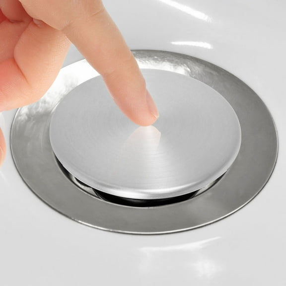 Ikopy Vessel Sink Drain Pop Up Sink Drain Anti Clogging Sink Stopper Easy Installation Pop Up Bathroom Drain Plug Bathroom Drain Plug for 1.56 Inch to 1.97 Inch Drain Hole