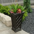 thumbnail image 4 of Mayne Georgian 28" Tall Planter -Espresso, 4 of 7