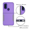 thumbnail image 4 of For Motorola Moto G pure/ G Power (2022) Case, 2 in 1 Hard PC Phone Case for Moto G pure/ G Power（2022）, Takfox Rubber & Rugged Shockproof Full Body Protection Case Cover,Purple, 4 of 7