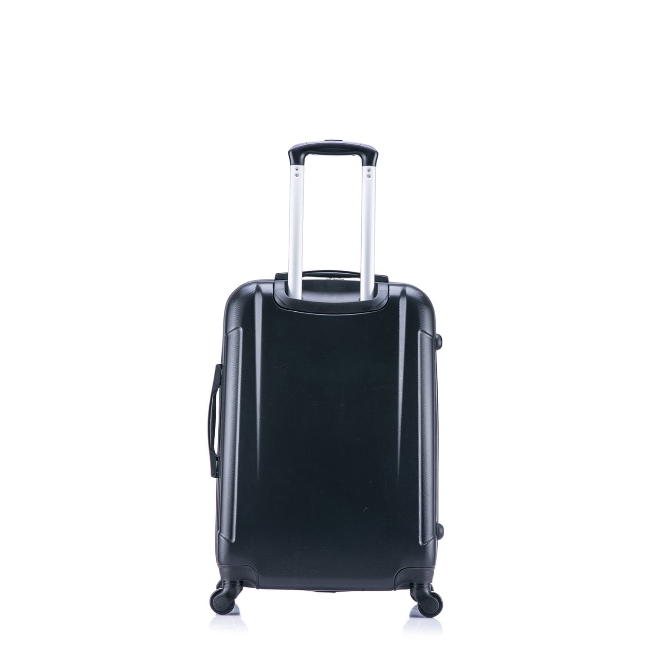 InUSA Pilot 24" Hardside Lightweight Luggage with Spinner Wheels, Handle, and Trolley, Black
