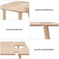 thumbnail image 4 of KONTONTY 1 Pc Square Folding Table Portable Brown Camping Supply for Adults, 4 of 8