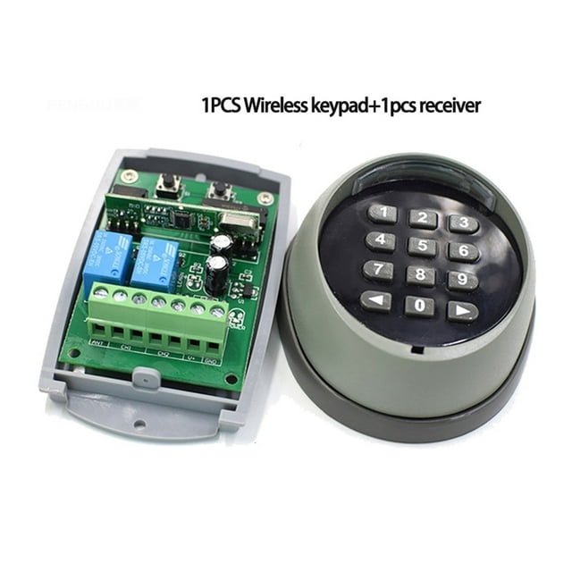 433.92MHZ Wireless Keypad And Receiver Used For Automatic Door/ Garage/swing/sliding Gate Opener ,Easy to Install