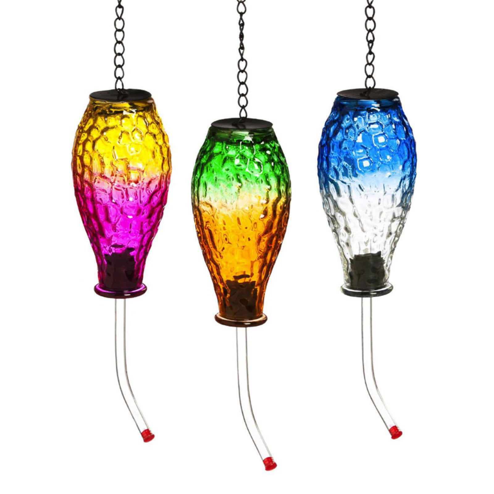 Evergreen Enterprises Multi Tonal Hummingbird Feeder Set of 3