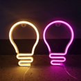 thumbnail image 5 of Luz de noche con letrero de neón LED Luces decorativas de arte Lámpara de pared de plástico para habitación de bebé de niños Iluminación navideña Fiesta de Navidad - Arco iris, 5 of 5
