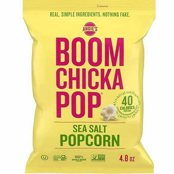 Angie's BOOMCHICKAPOP Sea Salt Popcorn, 4.8 oz.