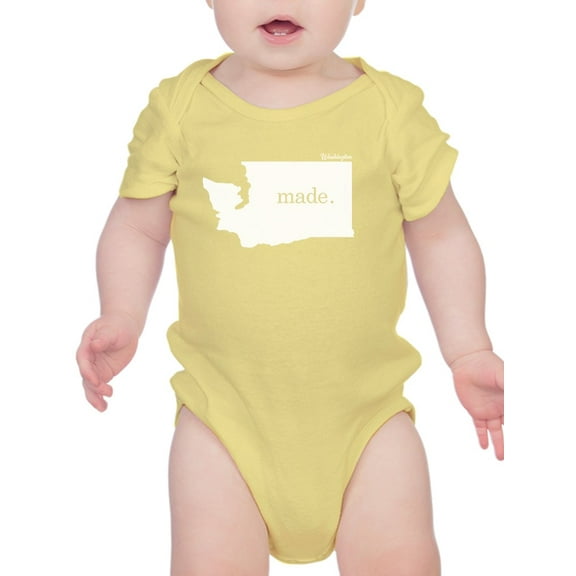 Made In Washington Bodysuit Infant -Smartprints Designs, 12 Months