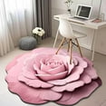 thumbnail image 3 of Floral Plush & Diatomaceous Earth Floor Mat, 3D Visual Flower Shaped Diatom Mud Floor Rugs, Realistic Pattern Non-Slip Absorbent Mat for Bedroom, Kitchen, Living Room, 3 of 8