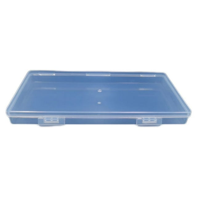 kurtrusly Storage Box Rectangle Shape Small Organizer Plastics Container Pegboard Package Boxes Dust-proof Light-weight Packing Case