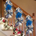 thumbnail image 3 of Corona navideña 2024, adorno inalámbrico para escaleras, guirnaldas colgantes en forma de lágrima para escaleras, decoración de coronas navideñas, 3 of 5