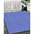 thumbnail image 3 of Ahgly Company Tapis d'Intérieur Lavables en Machine, Rectangle de Transition Bleu Ciel, 3' x 5', 3 of 7