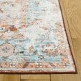 thumbnail image 3 of SAFAVIEH Arizona Hedley Botanical Runner Rug, Turquoise/Rust, 2'6" x 8', 3 of 7