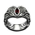 thumbnail image 1 of Anillos para mujer, regalos para mujer, anillo de circonita roja para hombre, estilo europeo y moderno., 1 of 2