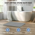 Stone Bath Mat Diatomaceous Earth Bath Mat NonSlip Super Absorbent