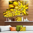 thumbnail image 2 of Designart - Massive Yellow Fractal Flower - Floral Canvas Art Print, 2 of 2