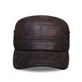 thumbnail image 2 of Men's Genuine Leather Baseball Cap Brand New Winter Warm Russian Real Leather Caps, 2 of 6