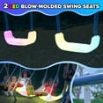 thumbnail image 4 of Sportspower Starlight Metal Swing Set with 2 LED Swings, Saucer Swing, Lifetime Warranty on Slide, and Bonus Anchor Kit, for Kids Aged 3-8, 4 of 12