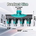 4 Pack Heavy Duty Nut Splitter Set – 9-27mm For Rusted, Corroded, Or Damaged Nut Removal (40CR Steel)