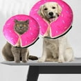 thumbnail image 4 of XINQIHANG Inflatable Dog Collar, Pet Neck Donut Cone Collar, Soft Protective Recovery Collar for Dogs and Cats, Anti Licking Cones for Pet Injured Surgery, Adjustable E Collar Does not Block Vision(M), 4 of 7
