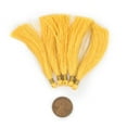 thumbnail image 2 of The Bead Chest Yellow 6cm Silk Tassels (5 Pack), 2 of 4