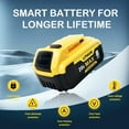 thumbnail image 5 of 2-Pack Replace for Dewalt 20V Max Battery 8000mAh, Replacement for dewalt 20v Batteries DCB200 DCB201 DCB206 DCB204 DCB208, Compatible with DeWalt 20V Cordless Power Tools and Chargers, 5 of 9