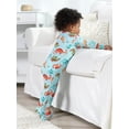 thumbnail image 4 of Gerber Unisex Baby Toddler Buttery Soft Footed Pajama 2-Way Zipper with Viscose Made from Eucalyptus, Sizes 0/3M - 4T, 4 of 15
