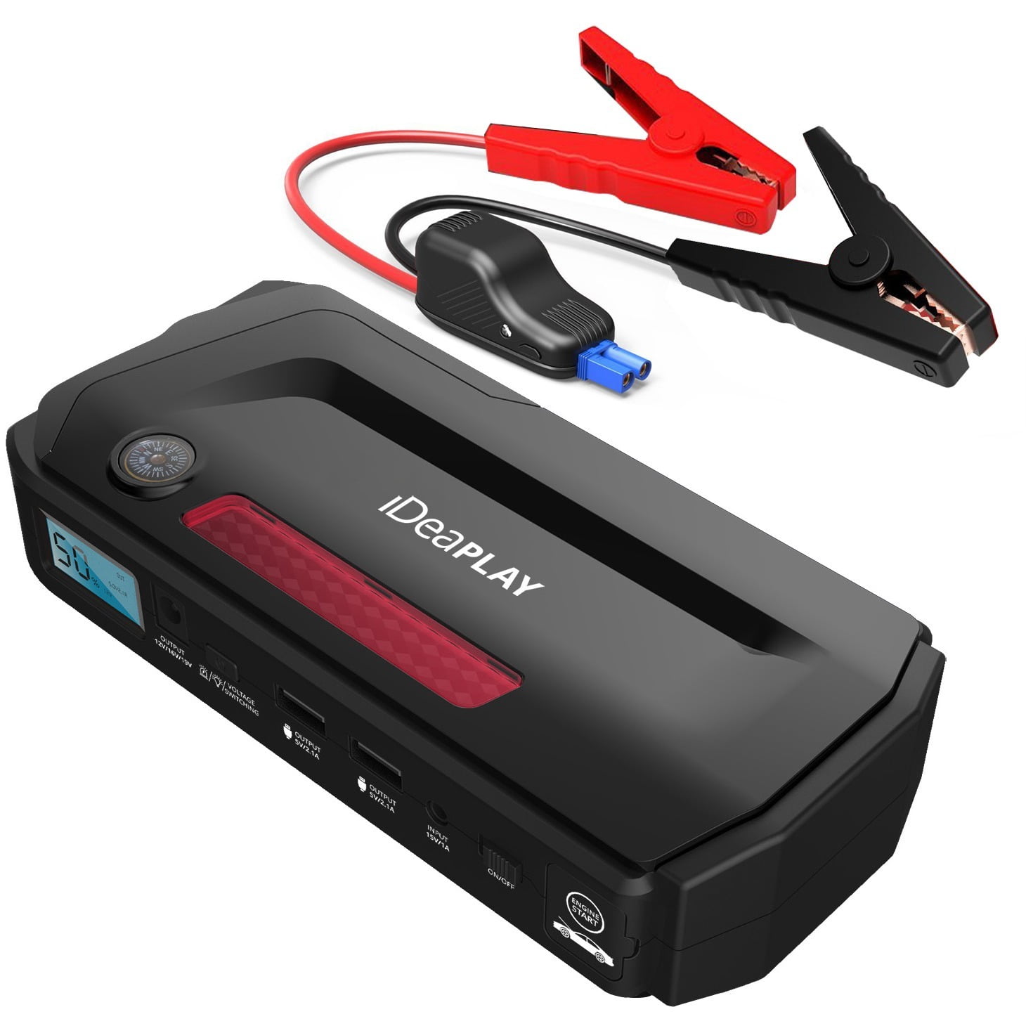 IDEA ELECTRONICS J18 BLACK IDEAPLAY CAR JUMP STARTER BLACK PORTABLE