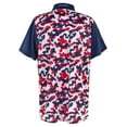 thumbnail image 2 of USA Red, White  Blue Camo Mens Golf Polo Shirt, 2 of 2