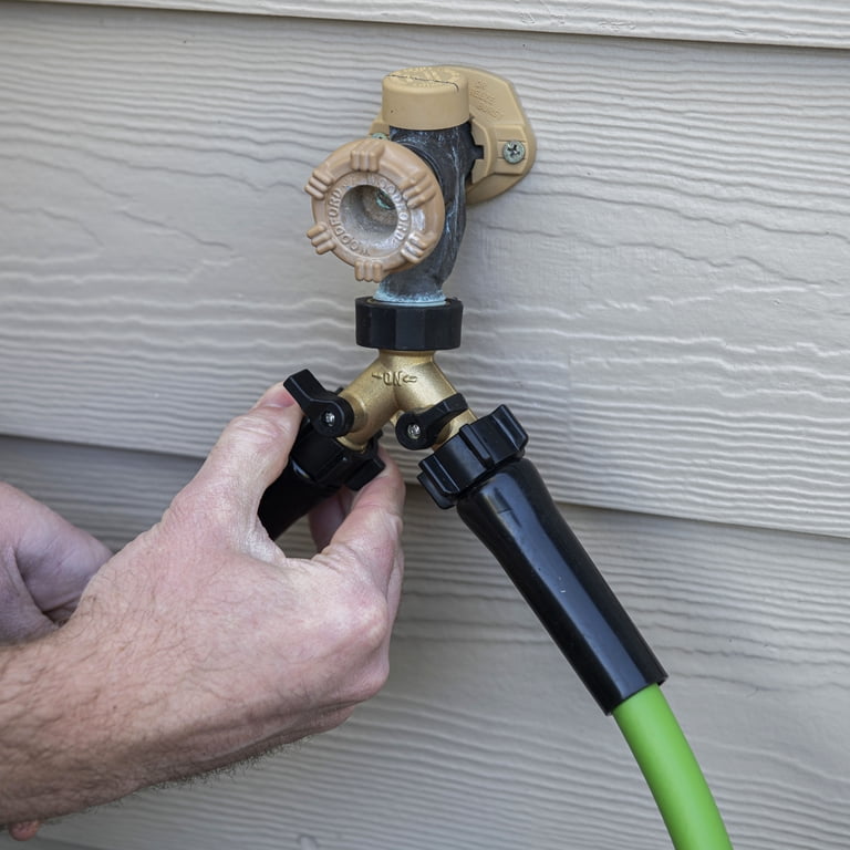 Expert Gardener Brass 2-Way Y Hose Shut-Off Connector photo 7