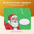 thumbnail image 2 of Heat-Resistant Christmas Vintage Placemat Comic Style Cute Door Mat Outdoor Entrance Washable Fade-Resistant Indoor Door Mat - for Home Coffee Table Office Deco 17.7x13inch, 2 of 5