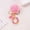 O, variant on Honeeladyy Resin Alphabet Initial Letter Keychain Keyring for Women Purse Handbags with Faux Fur Ball Pom and Tassel, Christmas Birthday Holiday New Year Party Gifts（F）