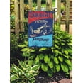 thumbnail image 2 of KDAGR Vintage Old School Race Car Retro Motorcycle Fast Sign Garden Flag Decorative Flag House Banner 12x18 inch, 2 of 2