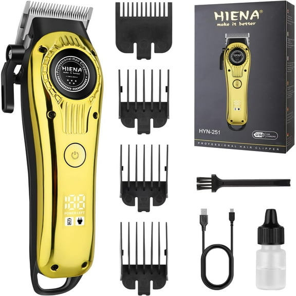 Professional Hair Clippers for Men, Cordless Electric Hair Cutting, Cordless Rechargeable Hair Clipper with LED Display, Gifts for Men