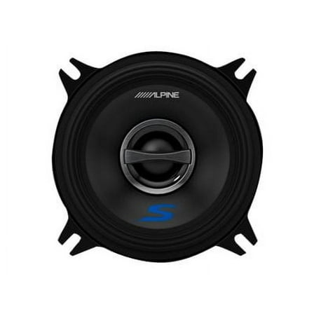 alpine s-s40 s-series 4-inch coaxial 2-way speakers (pair) - contains 4x6" adapter plate