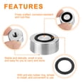 thumbnail image 4 of M8 Thread 30mm Diameter 12mm Thick Round Shape Aluminum Disc 4pack for Glass Table Tea Tables, 4 of 6