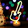 thumbnail image 4 of Guitar Neon Guitar Nightlight LED Neon Lamp Decorative Light Home+decor LED Night Light Bar Party Light, 4 of 6