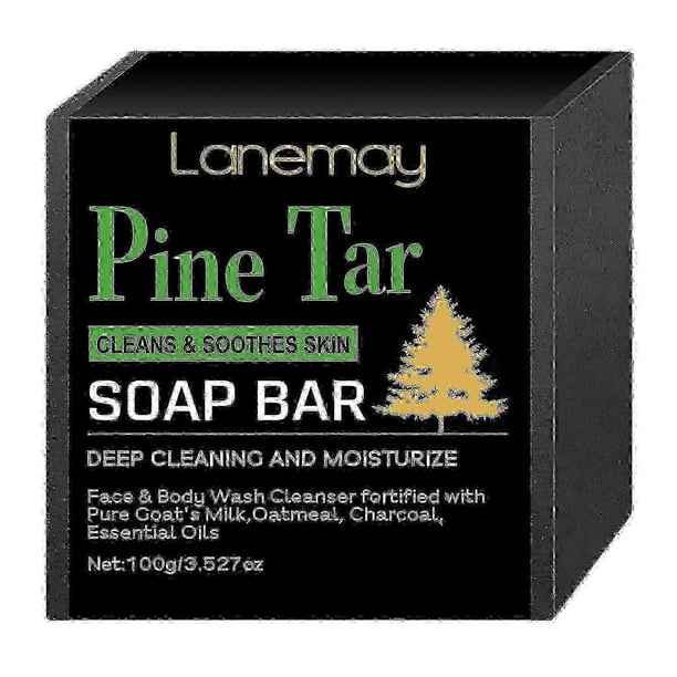 Natural Pine Tar Soap Bar 100g - Anti Acne, Eczema & Psoriasis Relief ...