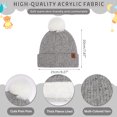 thumbnail image 2 of FZ FANTASTIC ZONE Toddler Kids Winter Hats Touchscreen Gloves Scarfs Set Pompom Beanie Caps Neck Warmer with Fleece for 5-8 Years Old Baby Girls Boys Gifts, Gloves, Red, 2 of 6