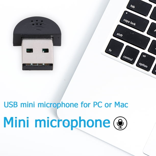 Minimicrófono Portable Studio Speech Mini USB Micrófono Adaptador de audio Controlador USB para PC Mac