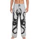 thumbnail image 1 of Balery Abstract Ink Octopus Pantalones de pijama para hombre, pijama ultraligero, pantalón de descanso-X-Large, 1 of 6