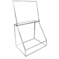 thumbnail image 3 of JC MAN Makeup Organizer Glass Large 4 Tier Brass Metal Cosmetic Storage Cube for Makeup, Brushes, Perfumes, Skincare (Trapezoid), 3 of 7