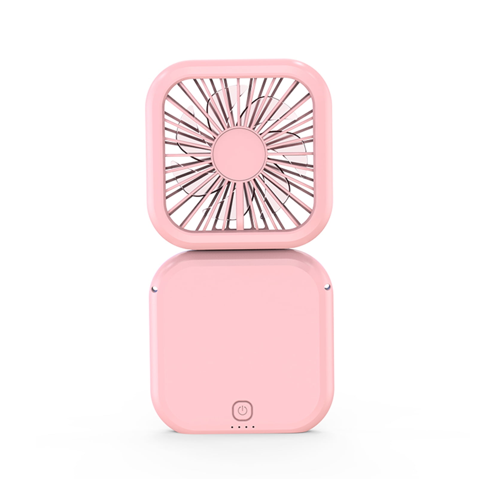 Color : Pink Air Cooler Multifunction Portable Handheld Fan ，USB Rechargeable Mini Ventilator， Detachable Design for Desk Table Power Bank Cooling Fan 