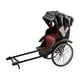 thumbnail image 4 of Modelo de rickshaw de aleación vintage, simulación de metal, pedicab, juguete en miniatura, carro de hierro Rickshaw negro, 4 of 9