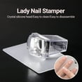 thumbnail image 5 of Happydeer Lady Nail Stamper Exquisite Silicone Transparent Easy to Clean Nail Stamper Scraper Set Nail Beauty Tool, 5 of 13