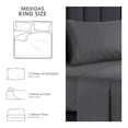 thumbnail image 2 of Juego De Sábanas Frescas Mainstays King Size Cool Gris, 2 of 4