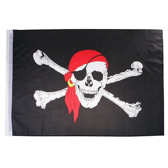 Pirate Skull Red Bandana Patriotism Nation 60x90cm Country